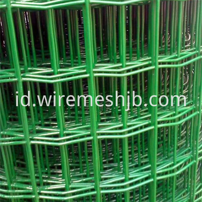 Green PVC Coated Welded Wire Fence